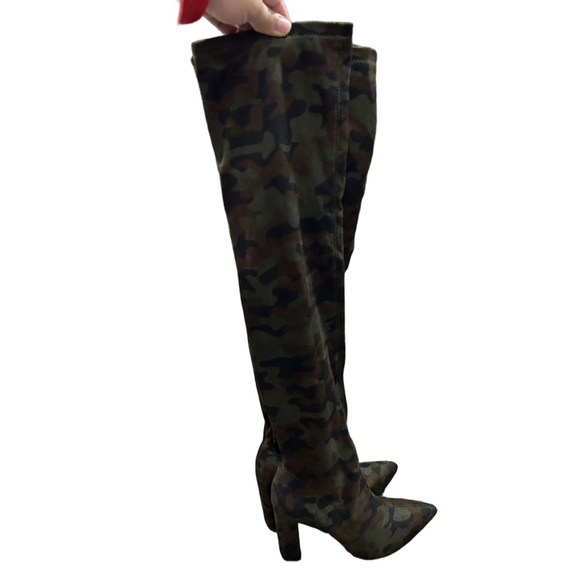 New without the box NY&Co Monia Over the knee boots in camouflage size 7 - Picture 4 of 7